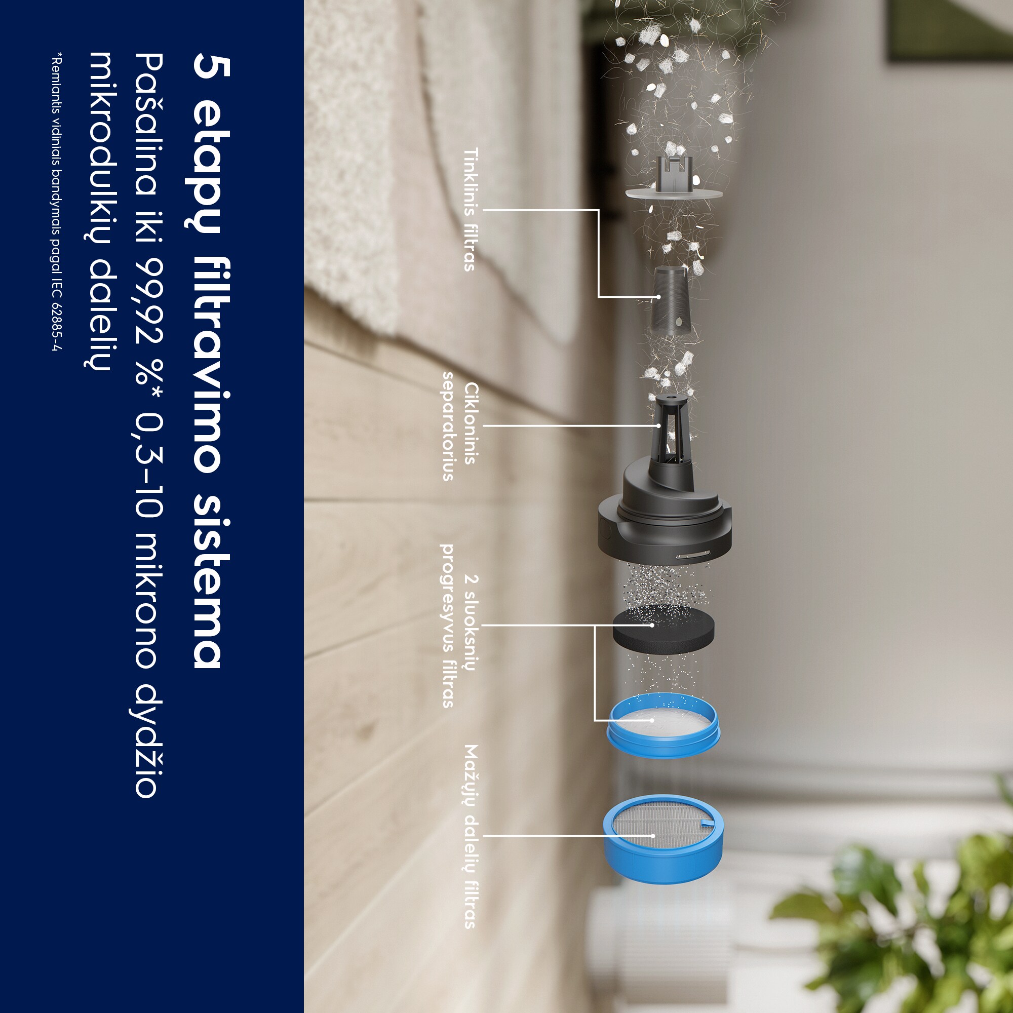 Electrolux - Belaidis dulkių siurblys - EP61CB21WG