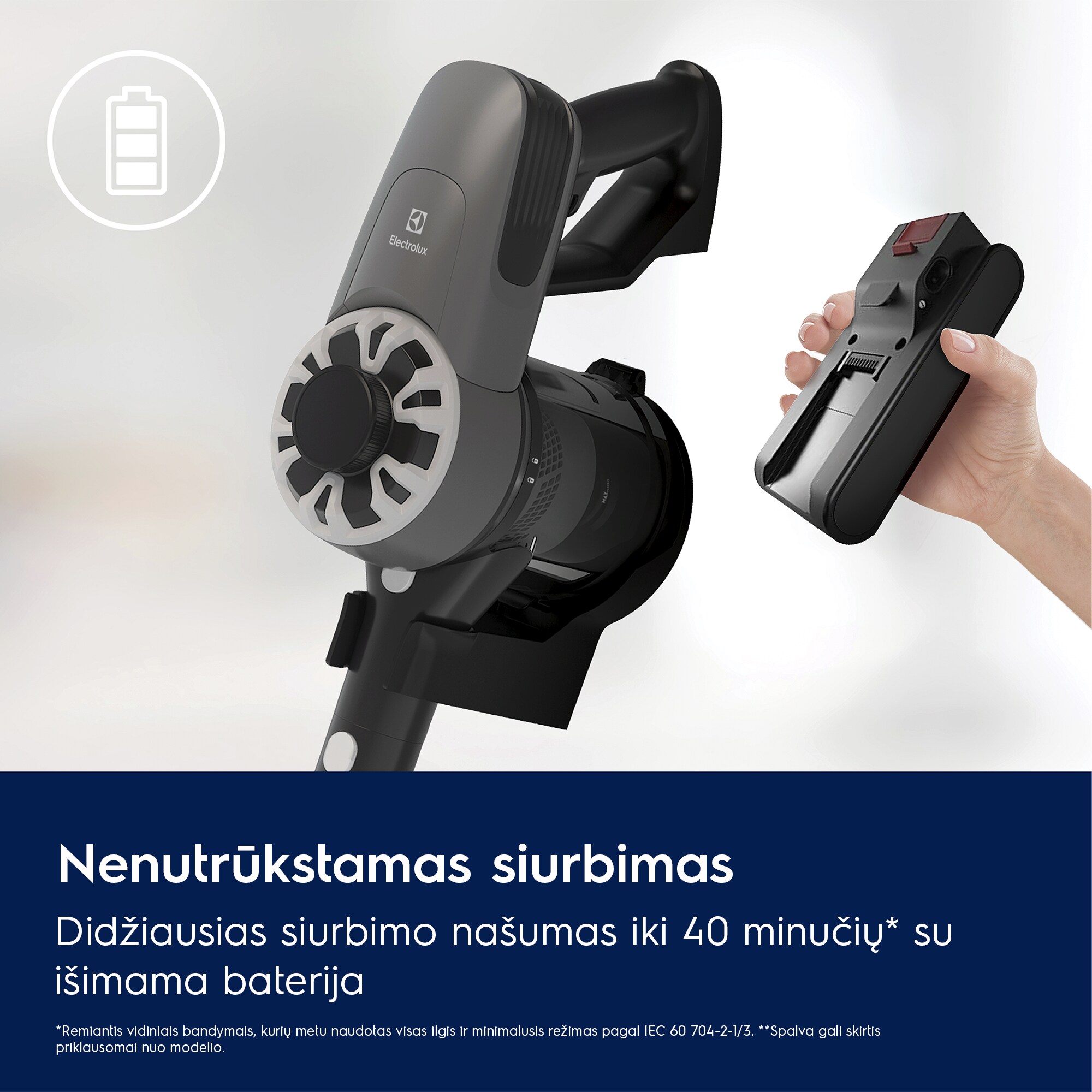 Electrolux - Belaidis dulkių siurblys - EP31CB21GP