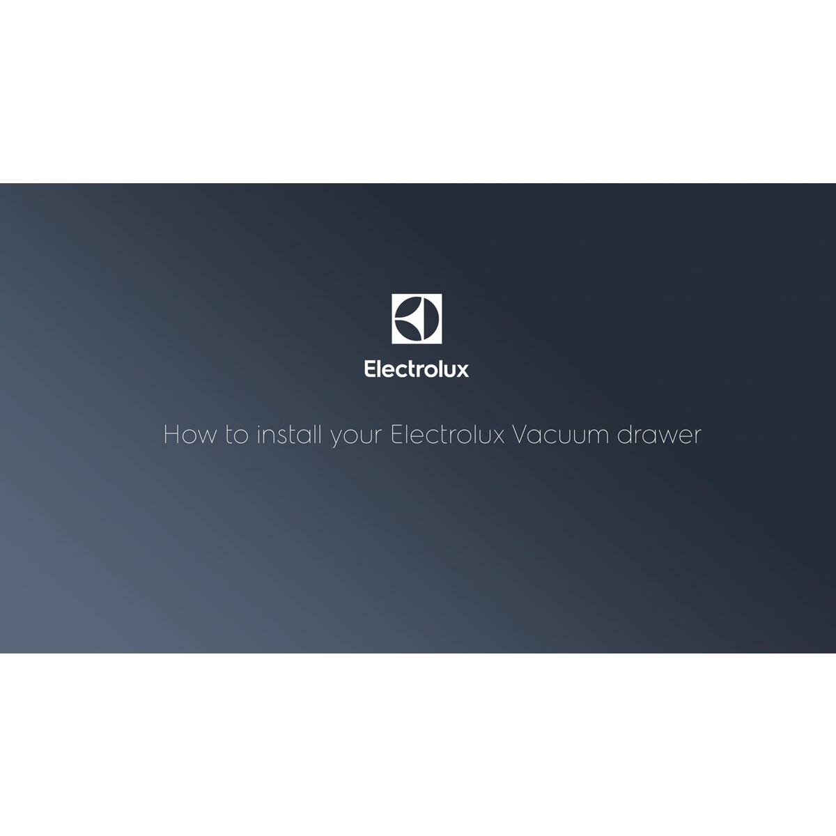 Electrolux - Integrated Vacuum Sealer - KBV4T