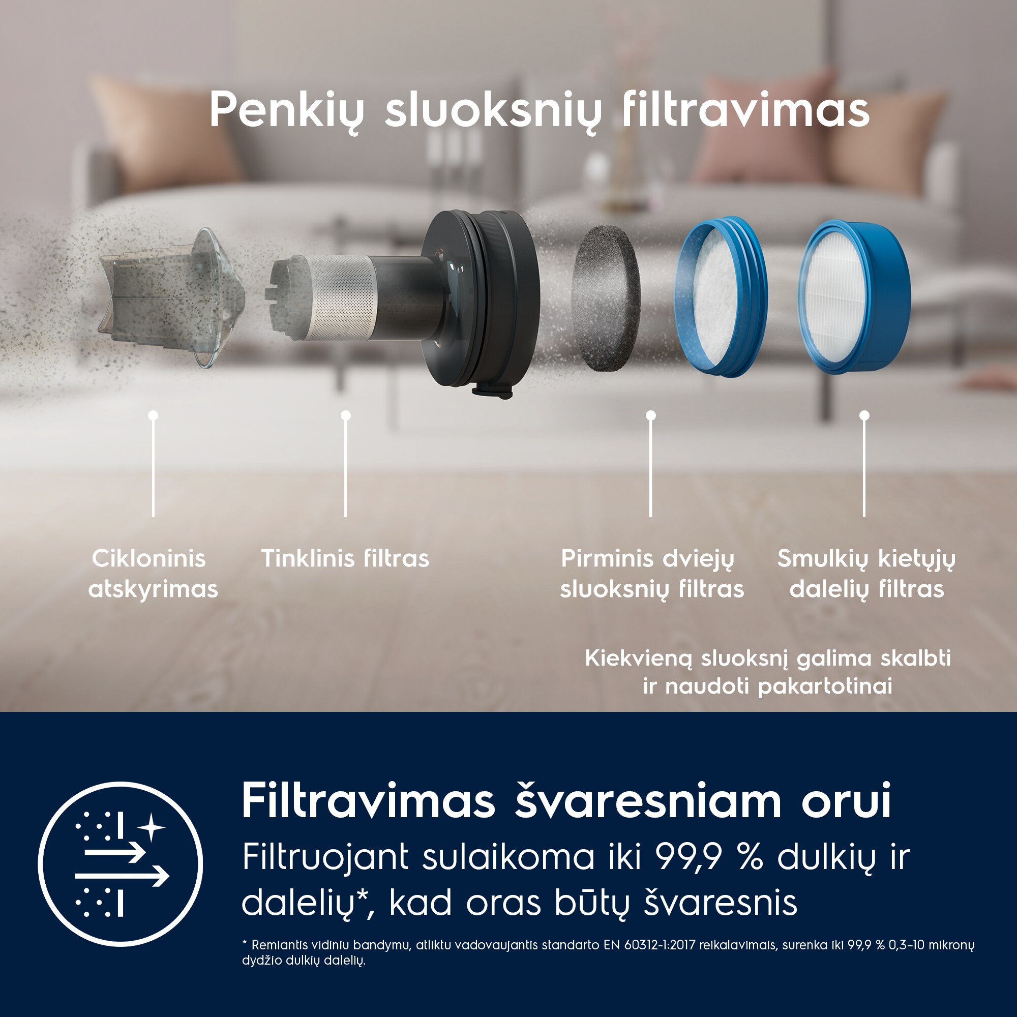 Electrolux - Belaidis dulkių siurblys - EP71HB14UV