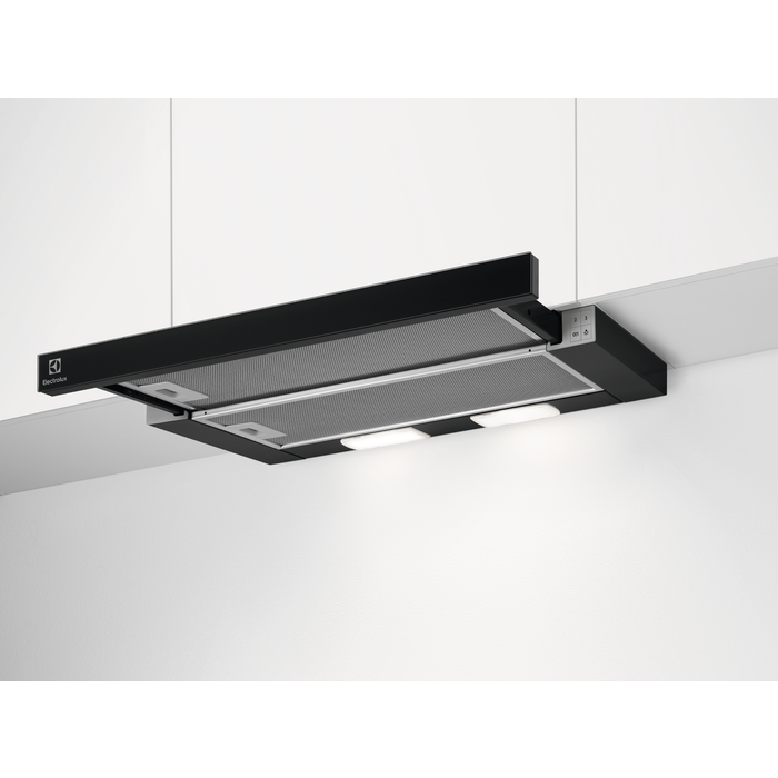 Electrolux - Juodas garų rinktuvas - LFP326FB