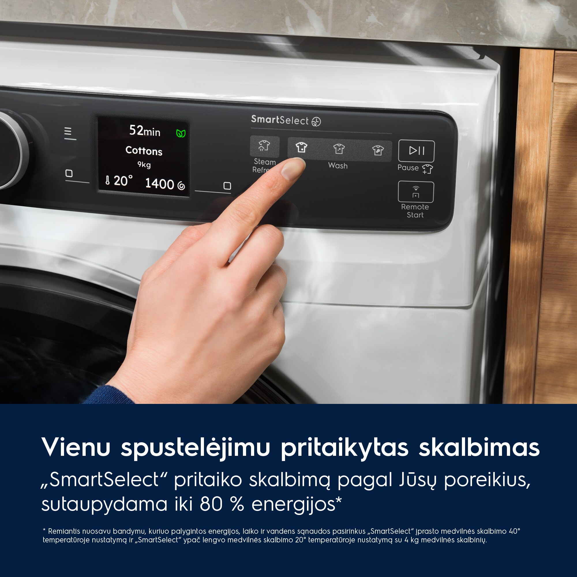 Electrolux - Skalbyklė kraunama iš priekio - EW8F5417ACE