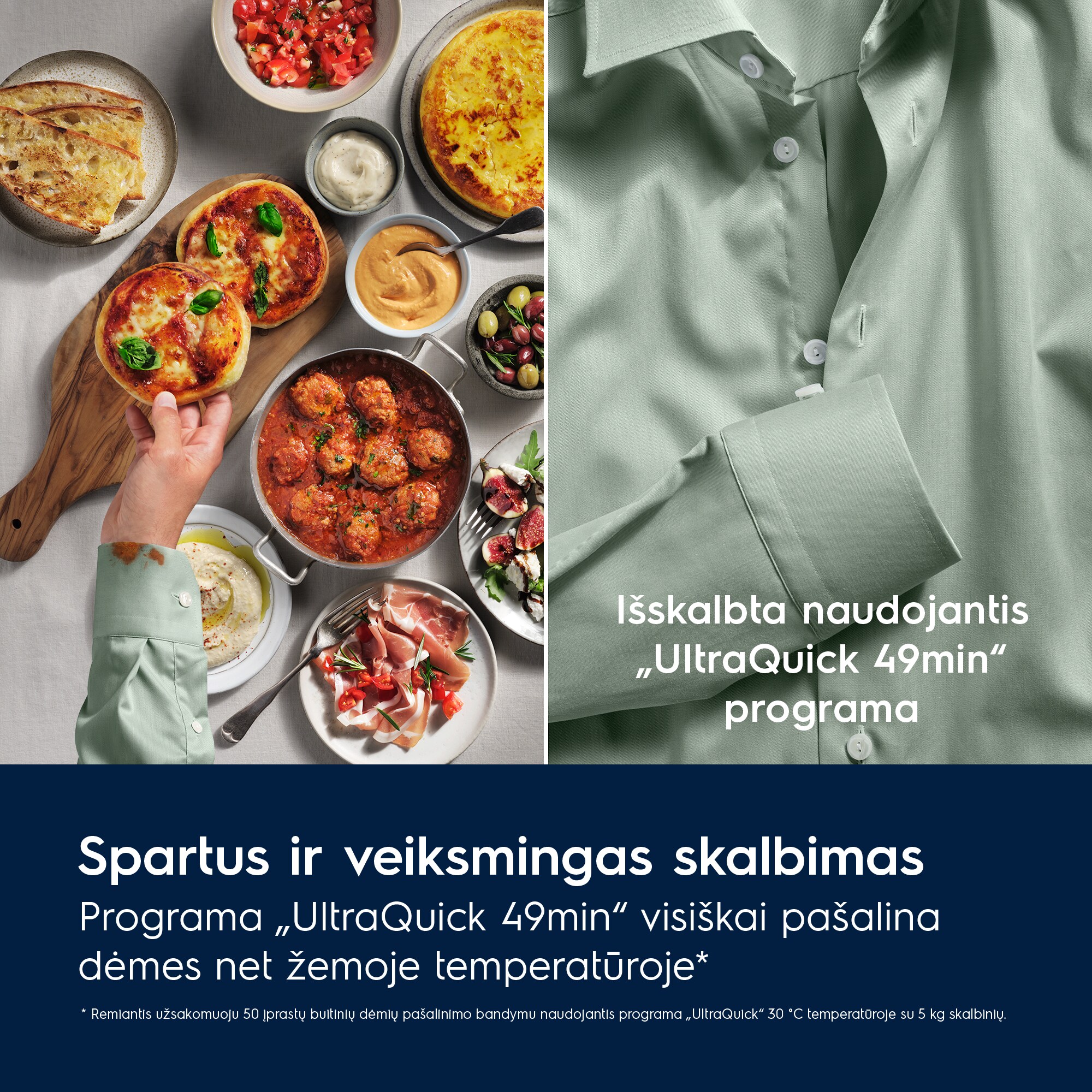 Electrolux - Laisvai pastatoma skalbyklė su džiovinimu - EW8W7607QE