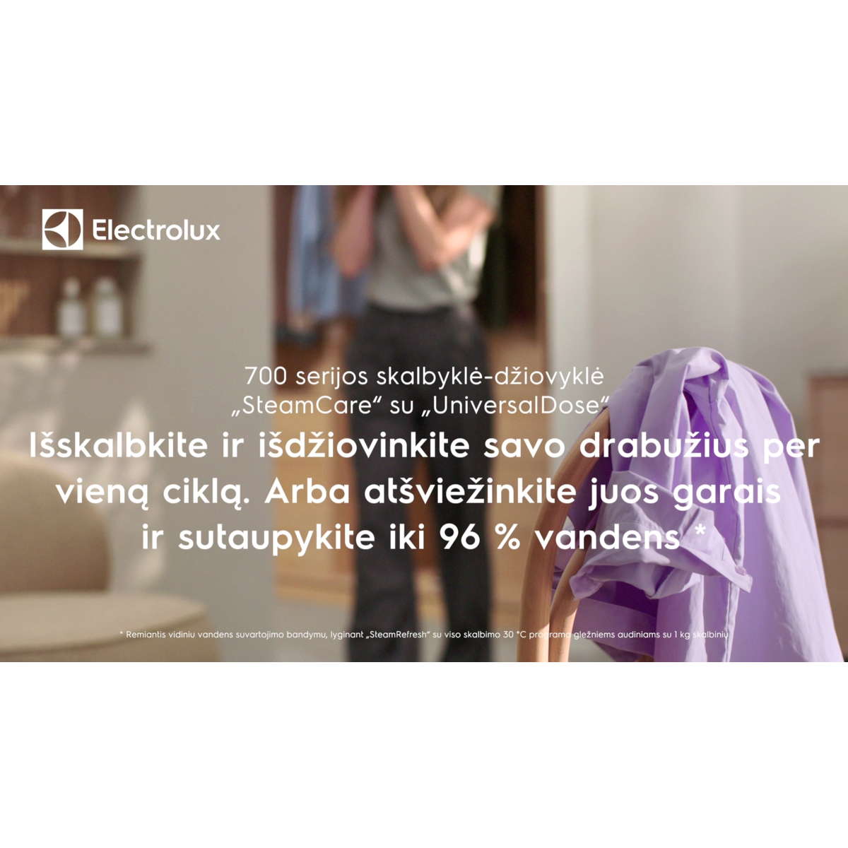 Electrolux - Laisvai pastatoma skalbyklė su džiovinimu - EW7W2492E