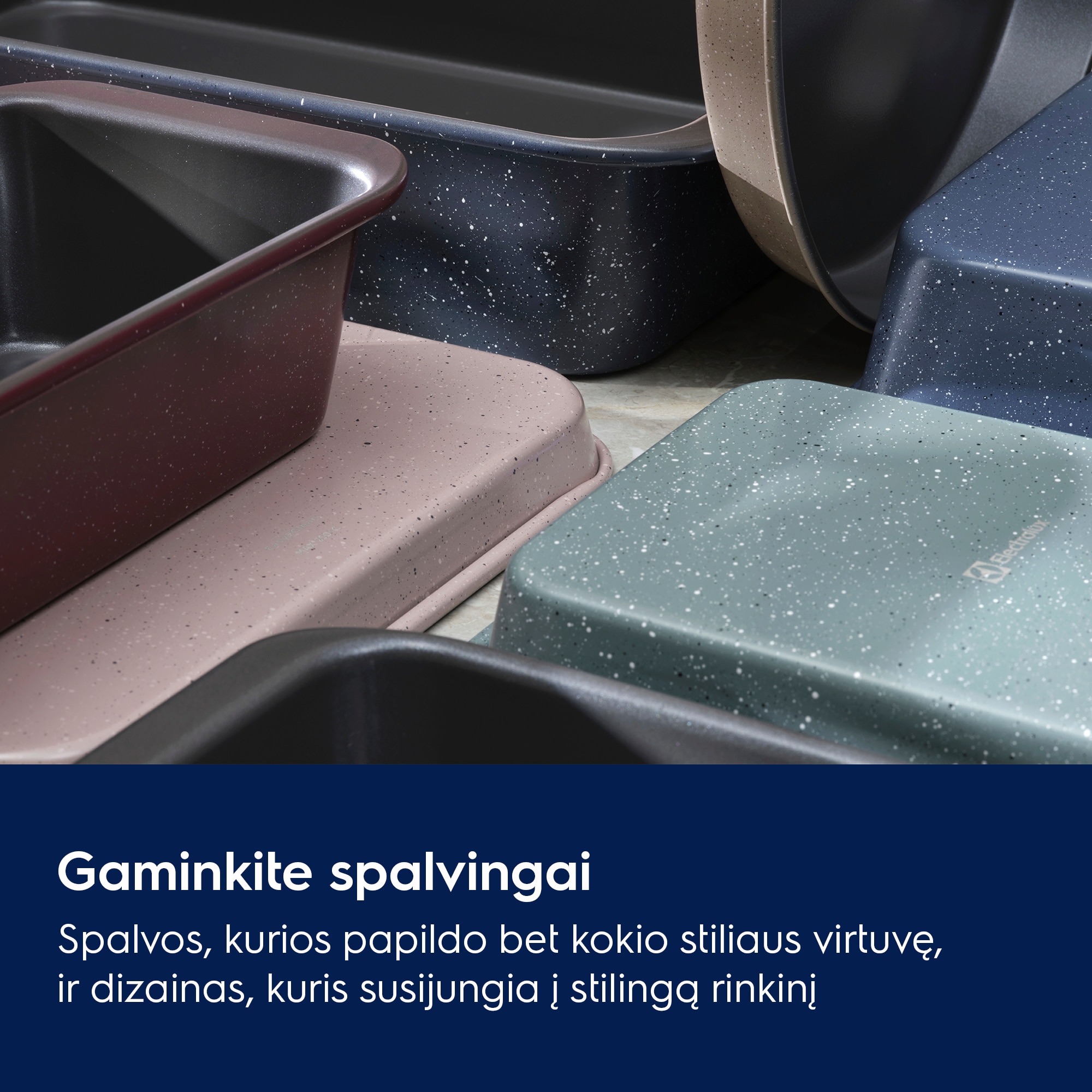 Gaminkite spalvingai Spalvos, kurios papildo bet kokio stiliaus virtuvę, ir dizainas, kuris susijungia į stilingą rinkinį