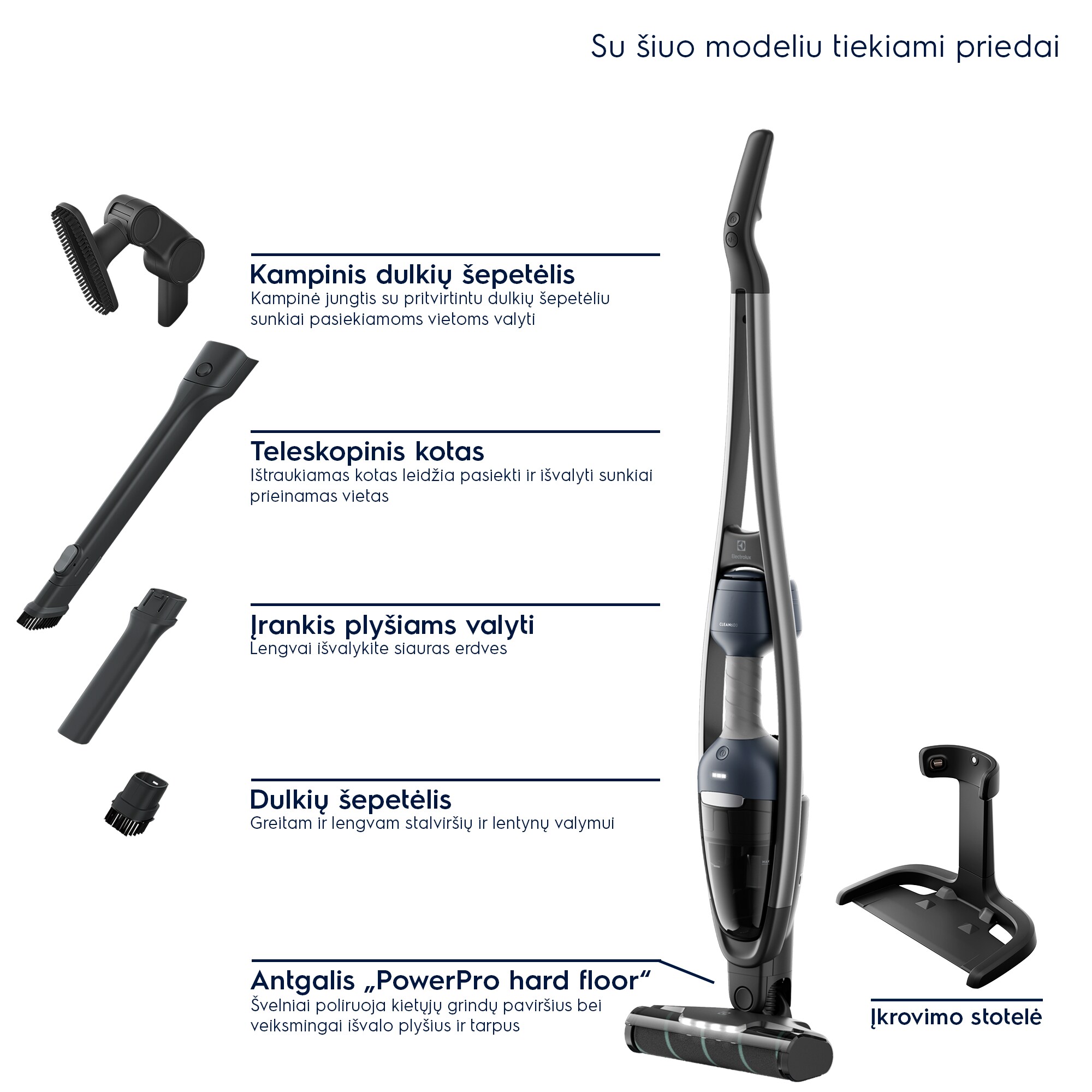 Electrolux - Belaidis dulkių siurblys - ES62CP25DB