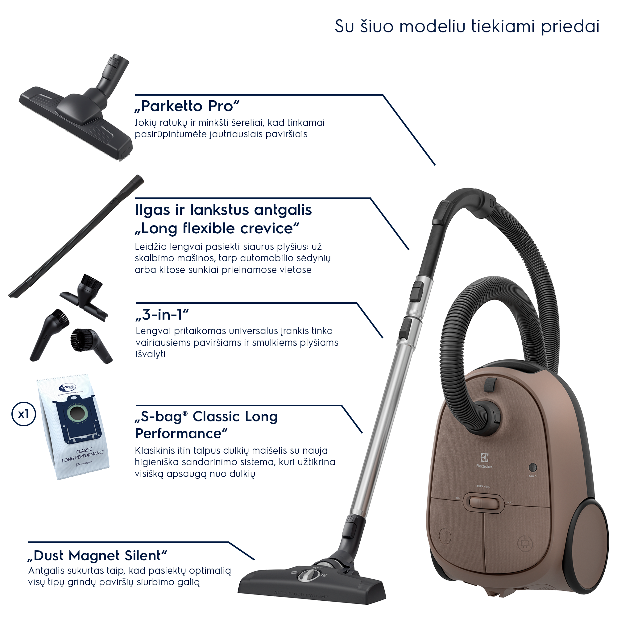 Electrolux - Dulkių siurblys - EB61C3WBL