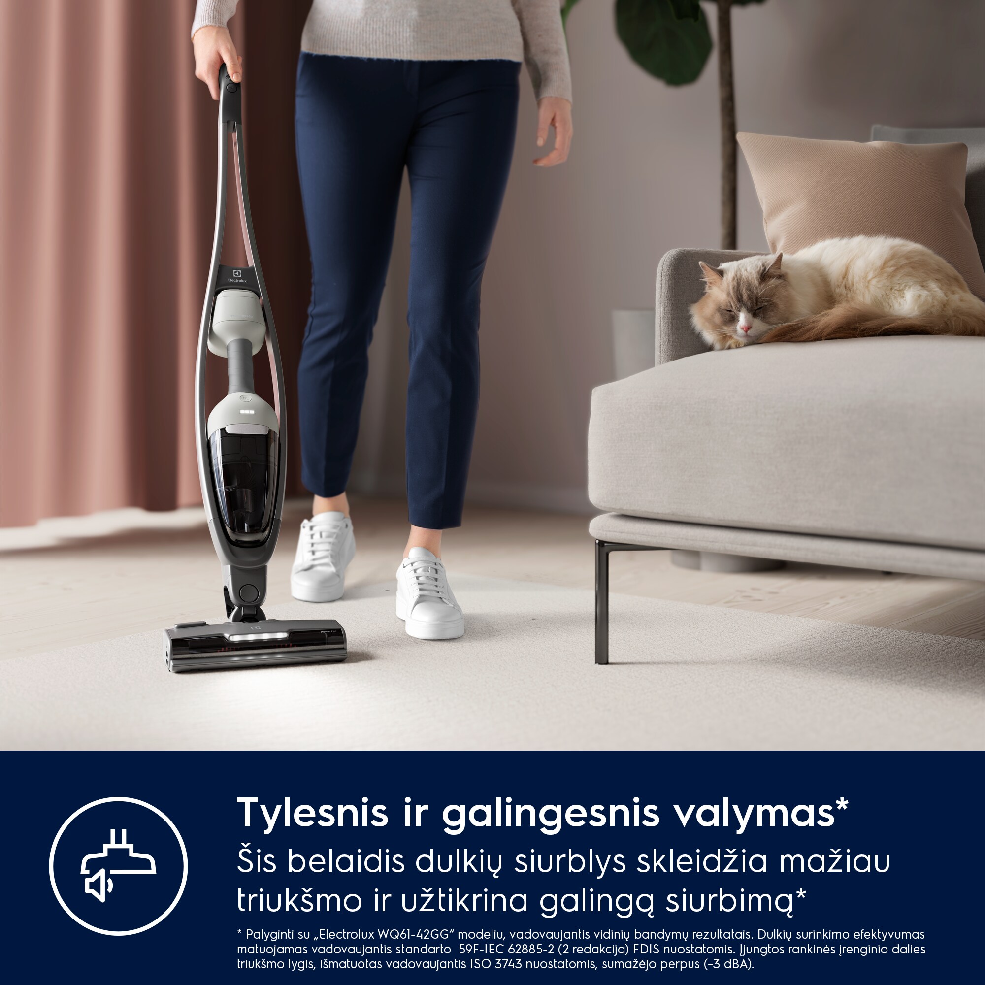 Electrolux - Belaidis dulkių siurblys - ES62P25WET