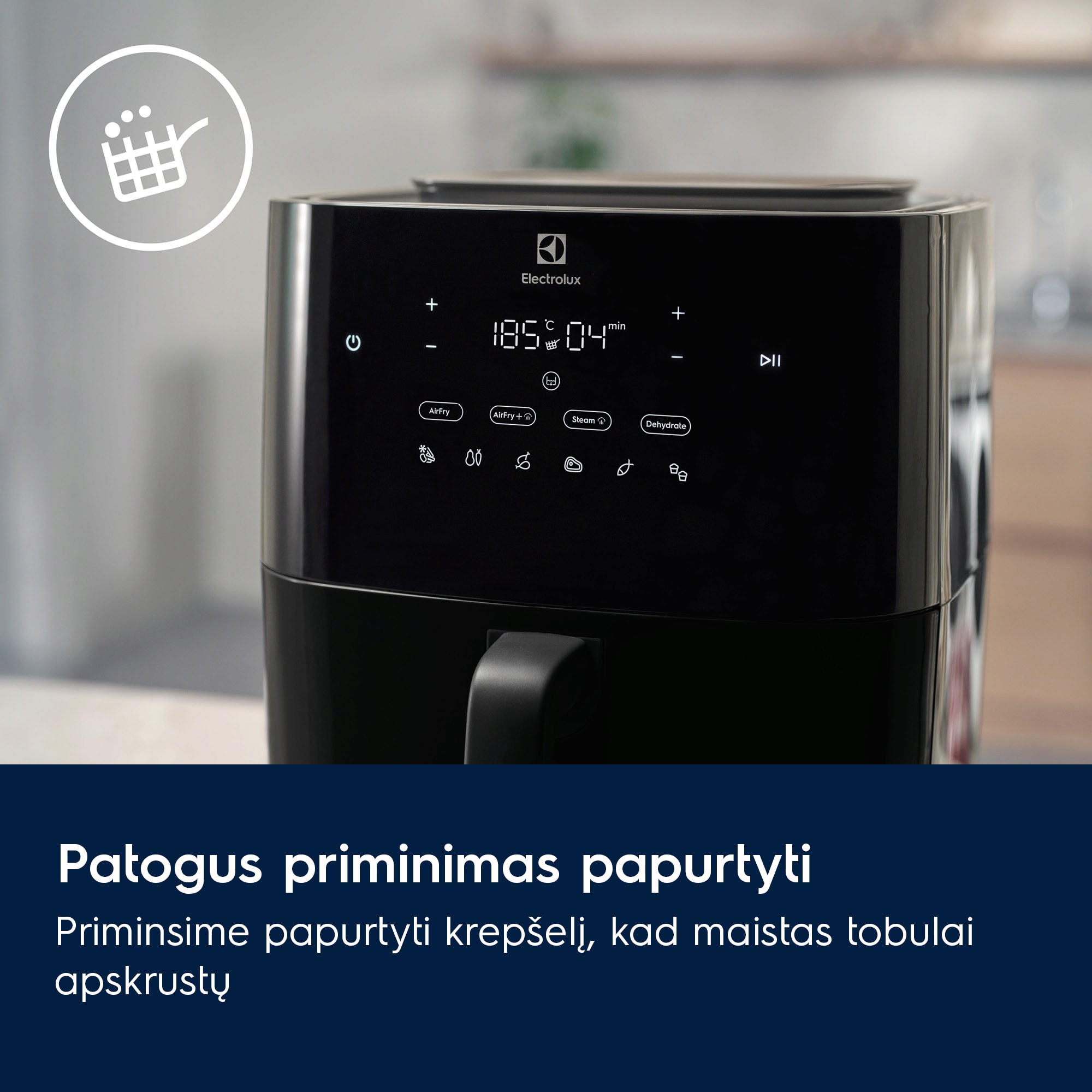 Electrolux - Karšto oro gruzdintuvės - EAF7SB