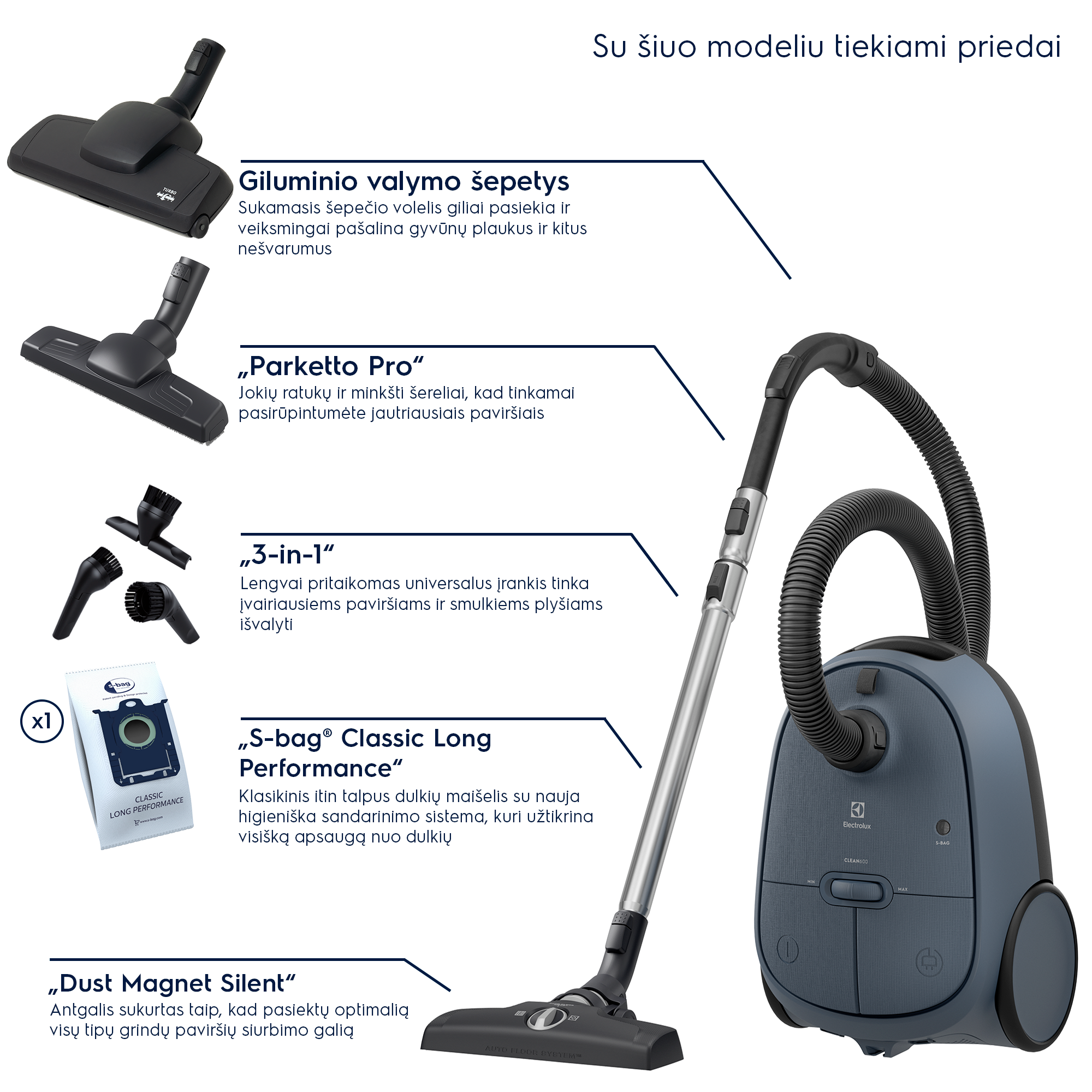 Electrolux - Dulkių siurblys - EB61C4DB