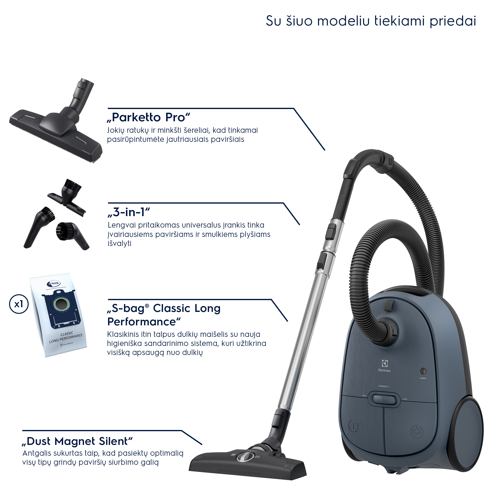 Electrolux - Dulkių siurblys - EB61C2DBP