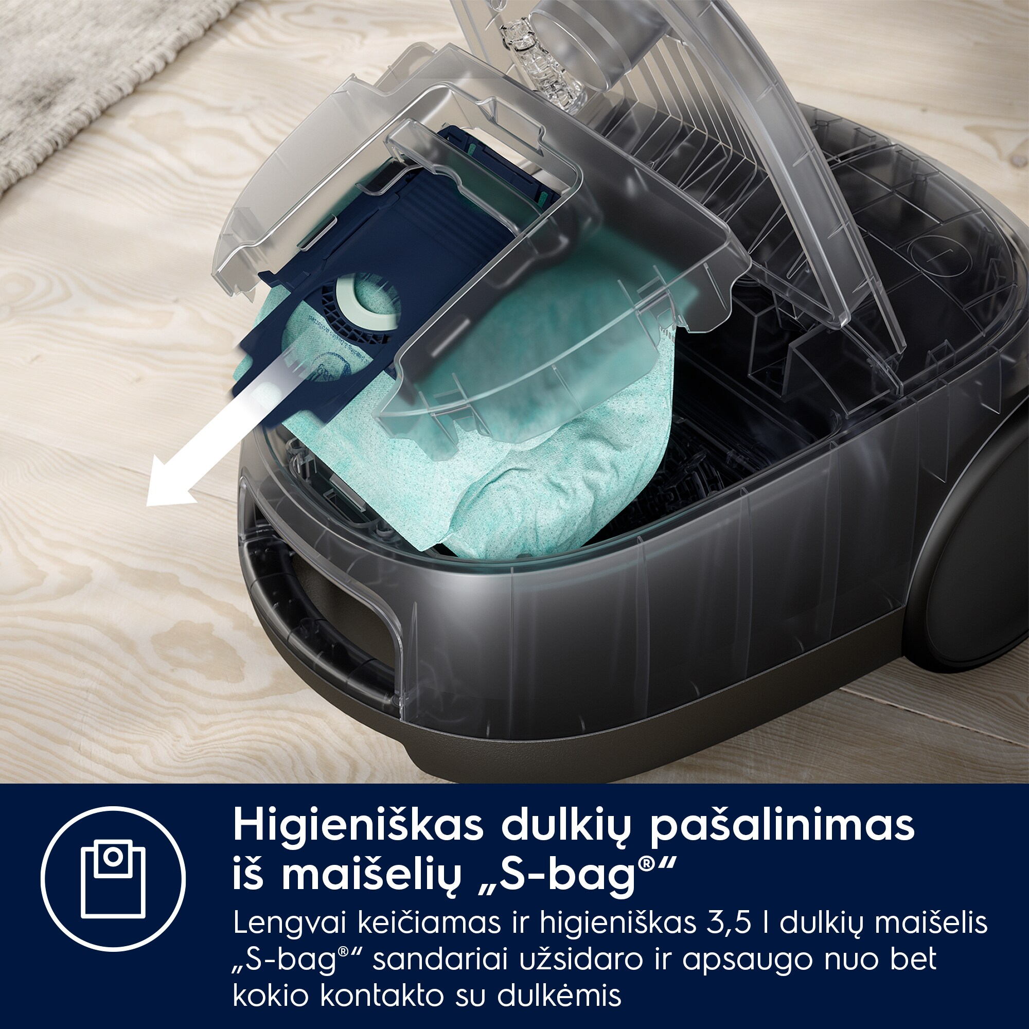 Electrolux - Dulkių siurblys - EB61H6SW