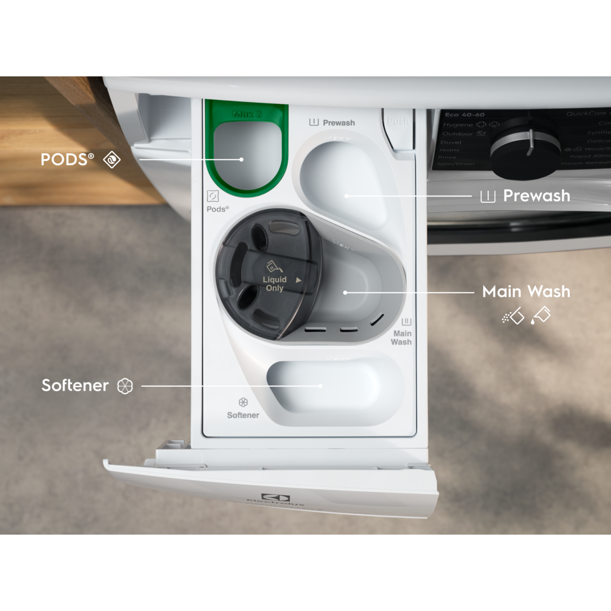 Electrolux - Laisvai pastatoma skalbyklė su džiovinimu - EW7W5697QE