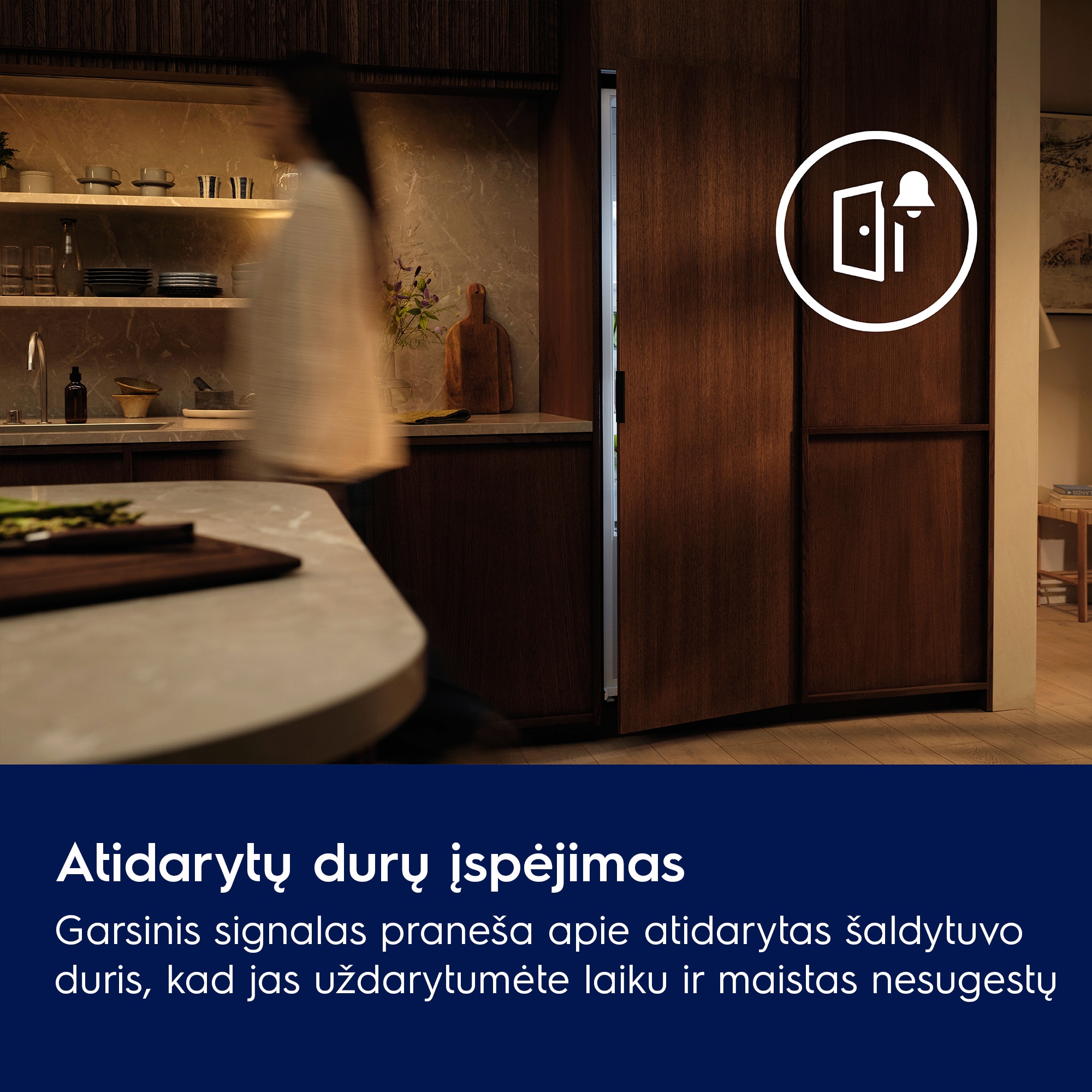 Electrolux - Montuojamas šaldytuvas su šaldikliu - E6MNTE18S