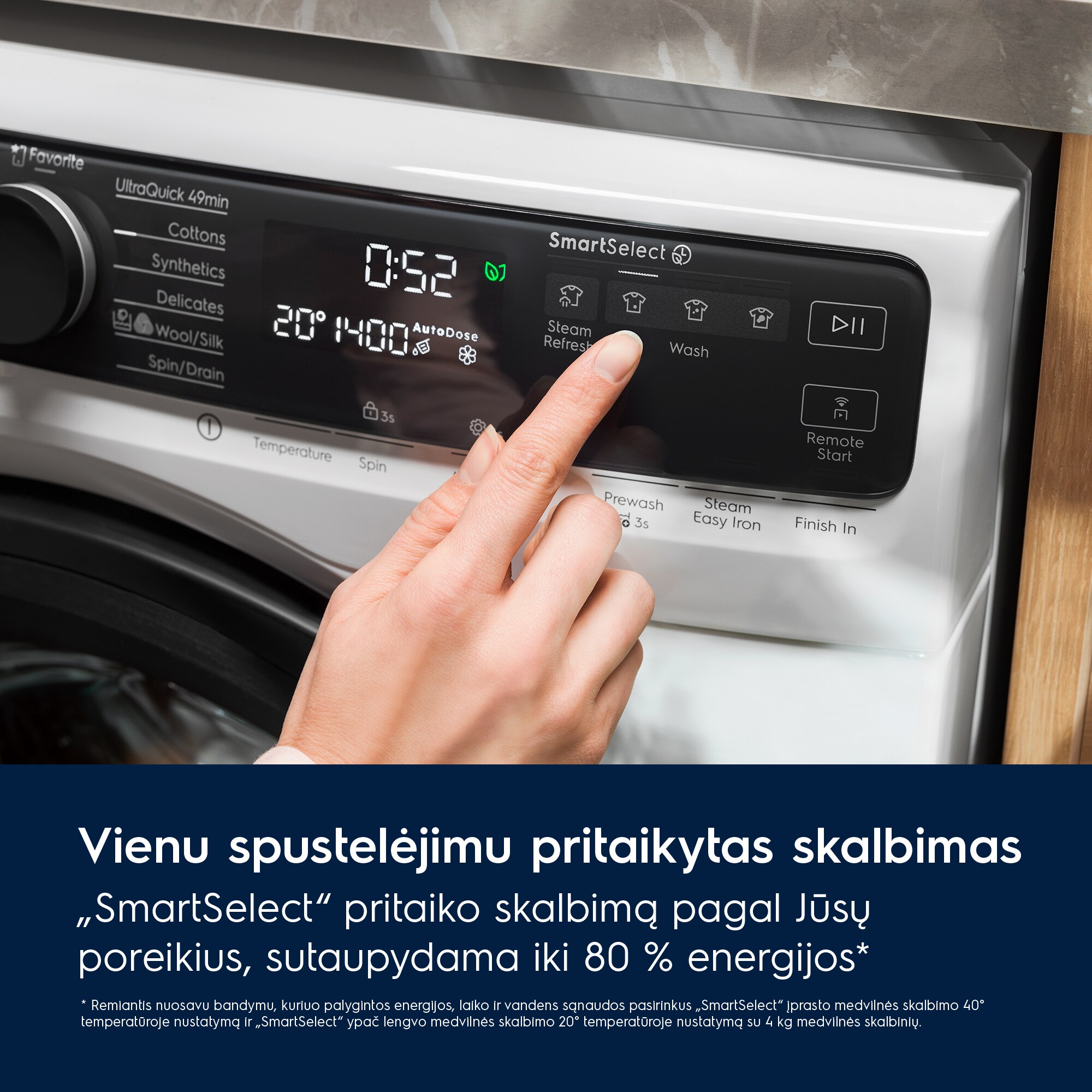 Electrolux - Skalbyklė kraunama iš priekio - EW8F5417ACE