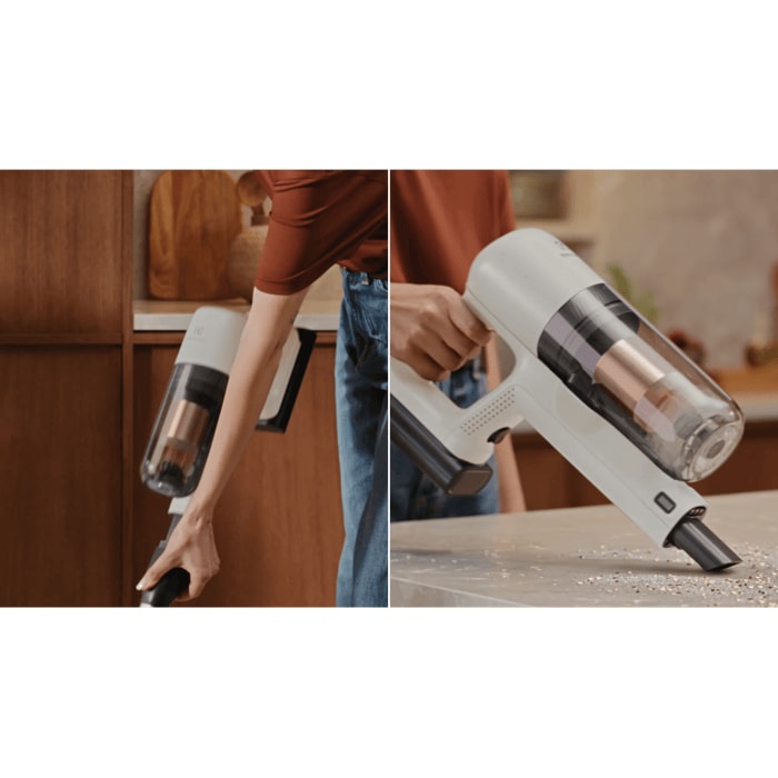 Quick release lets you switch from stick to hand unit in seconds 