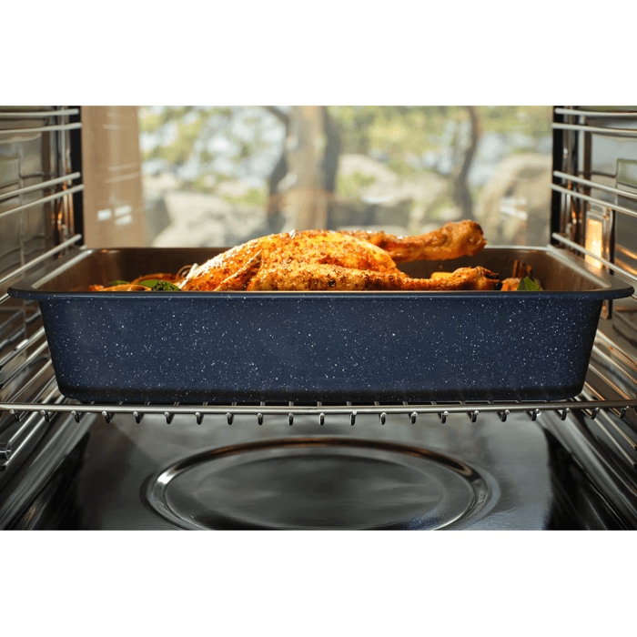 Product in the ocen cookign a whole chicken