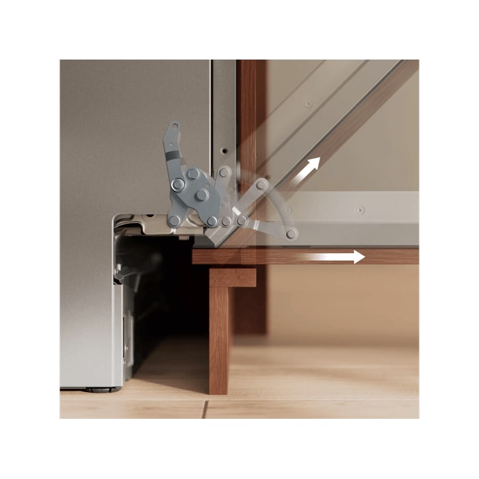 EasyFit Sliding Hinges make integrated installation easy. 