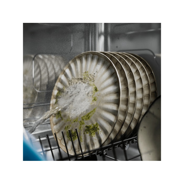 QuickRinse cycle for partial loads so food residues don’t dry.