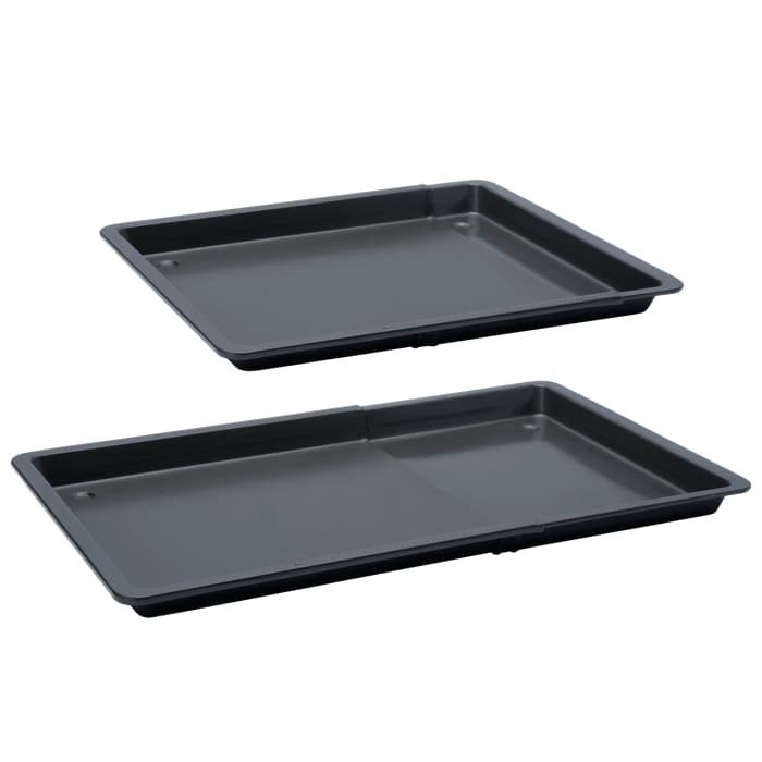 Product Detail Image, showing that the tray is extendable and in normal 