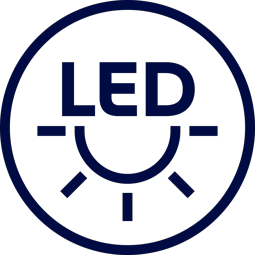 Antgalis su LED apšvietimu
