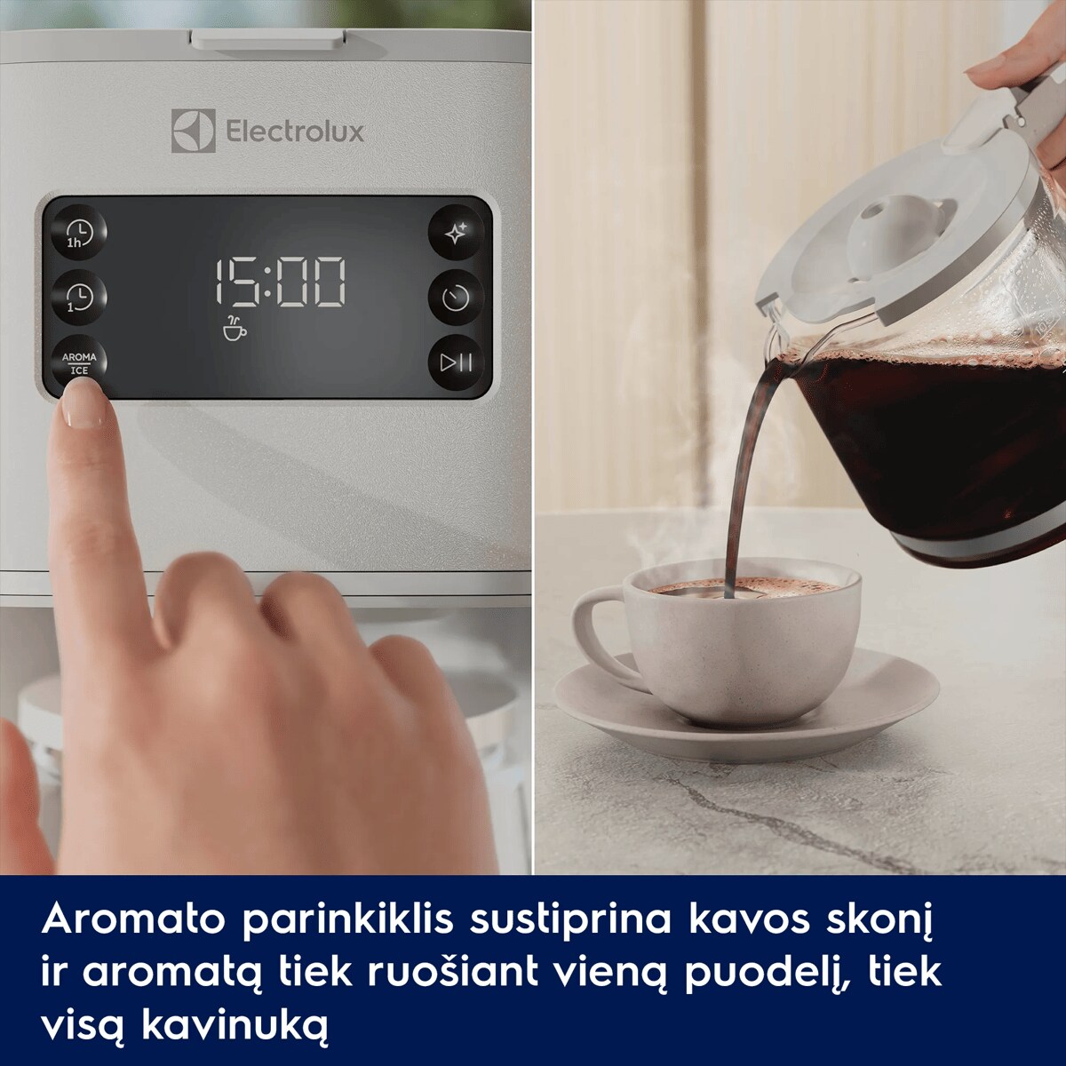 Aromato parinkiklis sustiprina kavos skonį ir aromatą tiek ruošiant vieną puodelį, tiek visą kavinuką