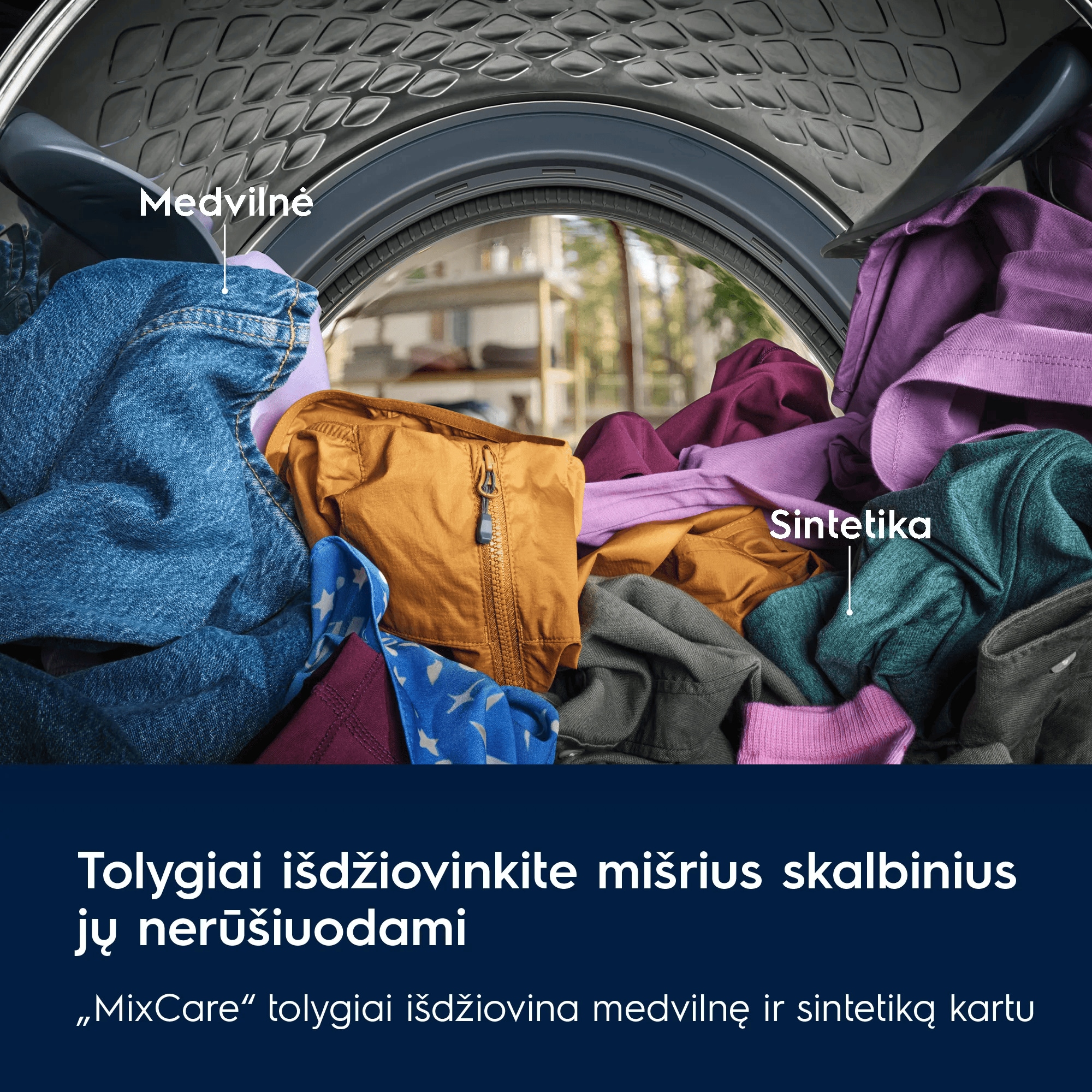 Džiovyklė 800 serija „UltraCare“ su garų programa 9 kg EW8D495MC